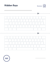 **Worsheet no. 5a** (Inverted L-shaped Enter key for macOS and Windows)